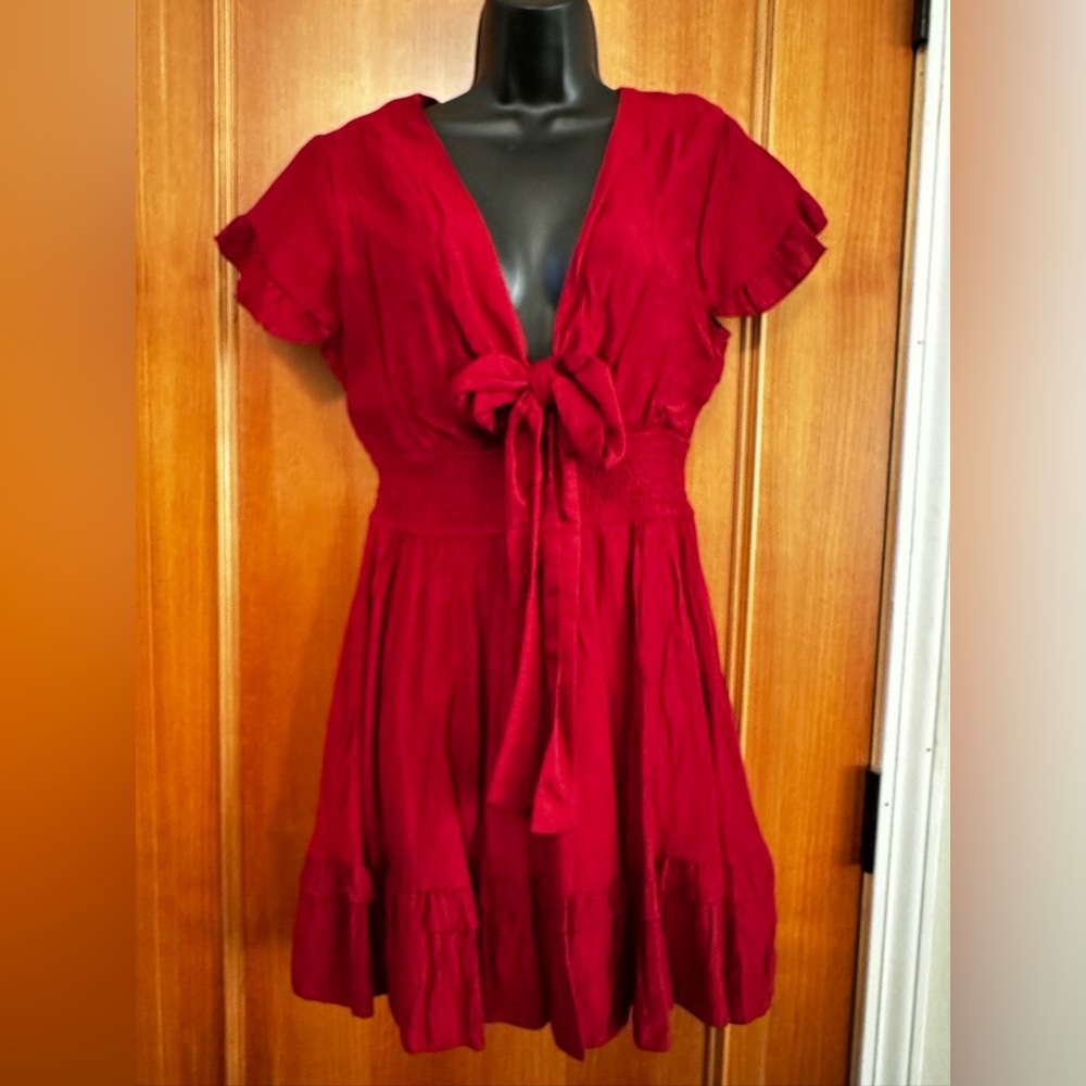 Red Dress with Bow